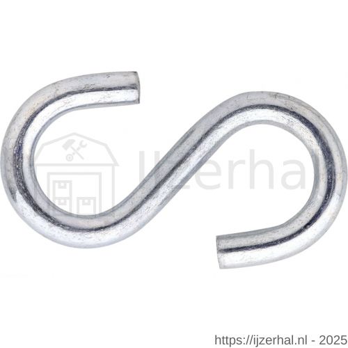 Dulimex DX SHAK 03ZL S-haak 3 mm verzinkt per stuk gelabeld - L30201355 - afbeelding 1