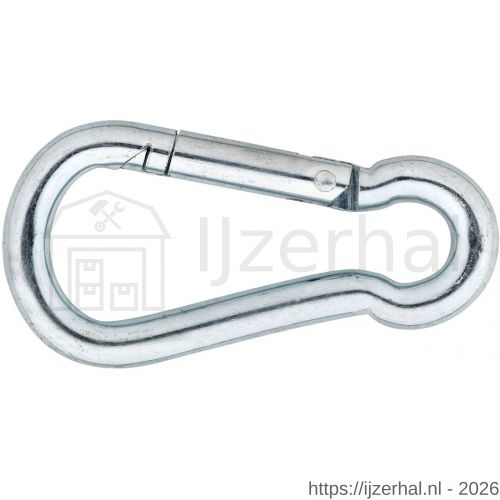 Dulimex DX 245-05E karabijnhaak A-kwaliteit C-DIN 5299 50x5 mm staal verzinkt - L30200440 - afbeelding 1