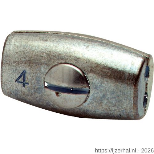 Dulimex DX 416-06E eivormklem 6 mm staal verzinkt - L30200417 - afbeelding 1