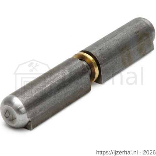 Dulimex DX HPL-WR 0 050 aanlaspaumelle stalen pen en messing ring 50x8 mm blank staal - L30201833 - afbeelding 1