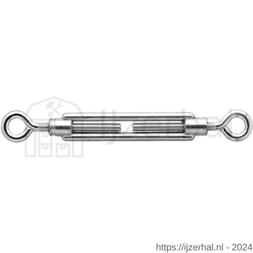 Dulimex DX 800-05B spanschroef handelsuitvoering oog-oog 5x70 mm verzinkt - L30201157 - afbeelding 1